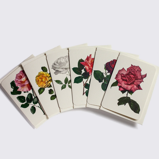Floral Linen Paper Gift Card