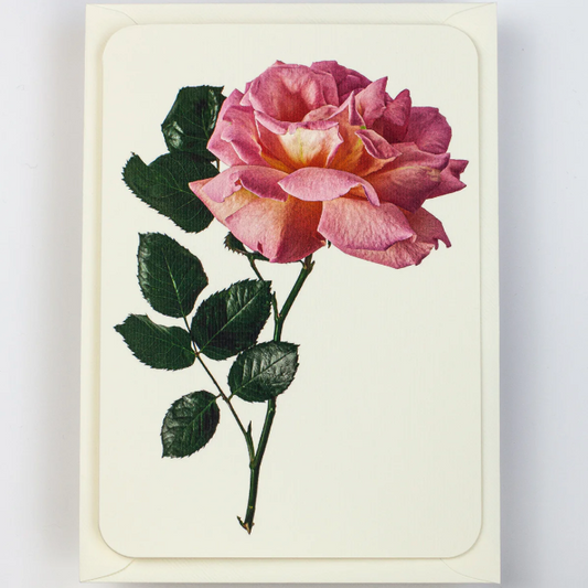 Floral Linen Paper Gift Card